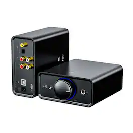 FifthPulse - FiiO FIIOK5PROESS Full Size Desktop USB DAC and Headphone Amplifier - Black