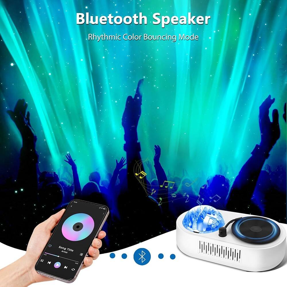 Bluetooth Speaker  
Rhythmic Color Bouncing Mode  

Song Title  
Artist
