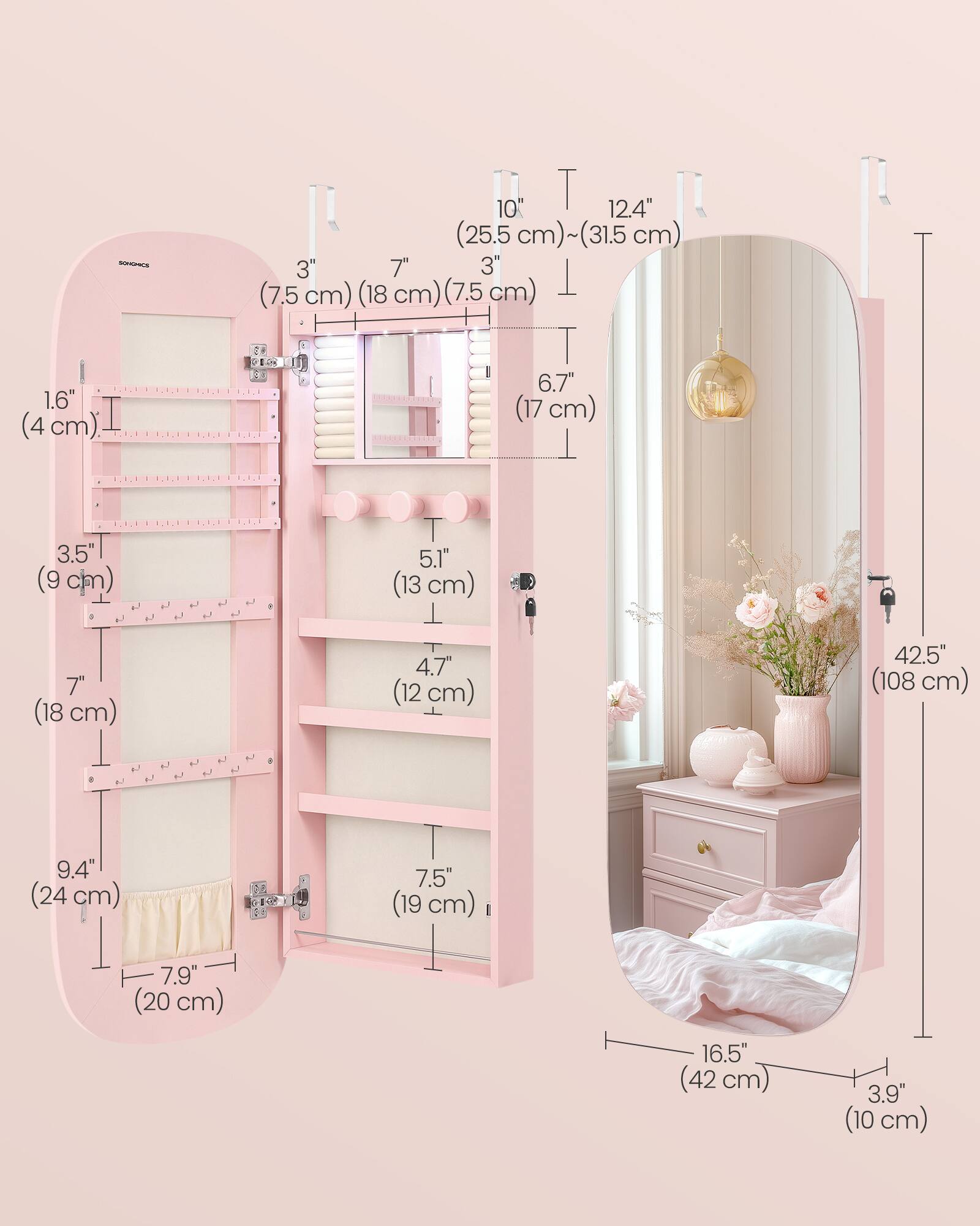 DONGANCE  
10th 12.4" (25.5 cm)~(31.5 cm)  
3" (7.5 cm)  
3" (7.5 cm)  
1.6" (4 cm)  
12:00  
6.7" (17 cm)  
1.13  
3.5" (9 cm)  
7" (18 cm)  
5.1" (13 cm)  
4.7" (12 cm)  
42.5" (108 cm)  
9.4" (24 cm)  
7.5" (19 cm)  
7.9" (20 cm)  
16.5" (42 cm)  
3.9" (10 cm)