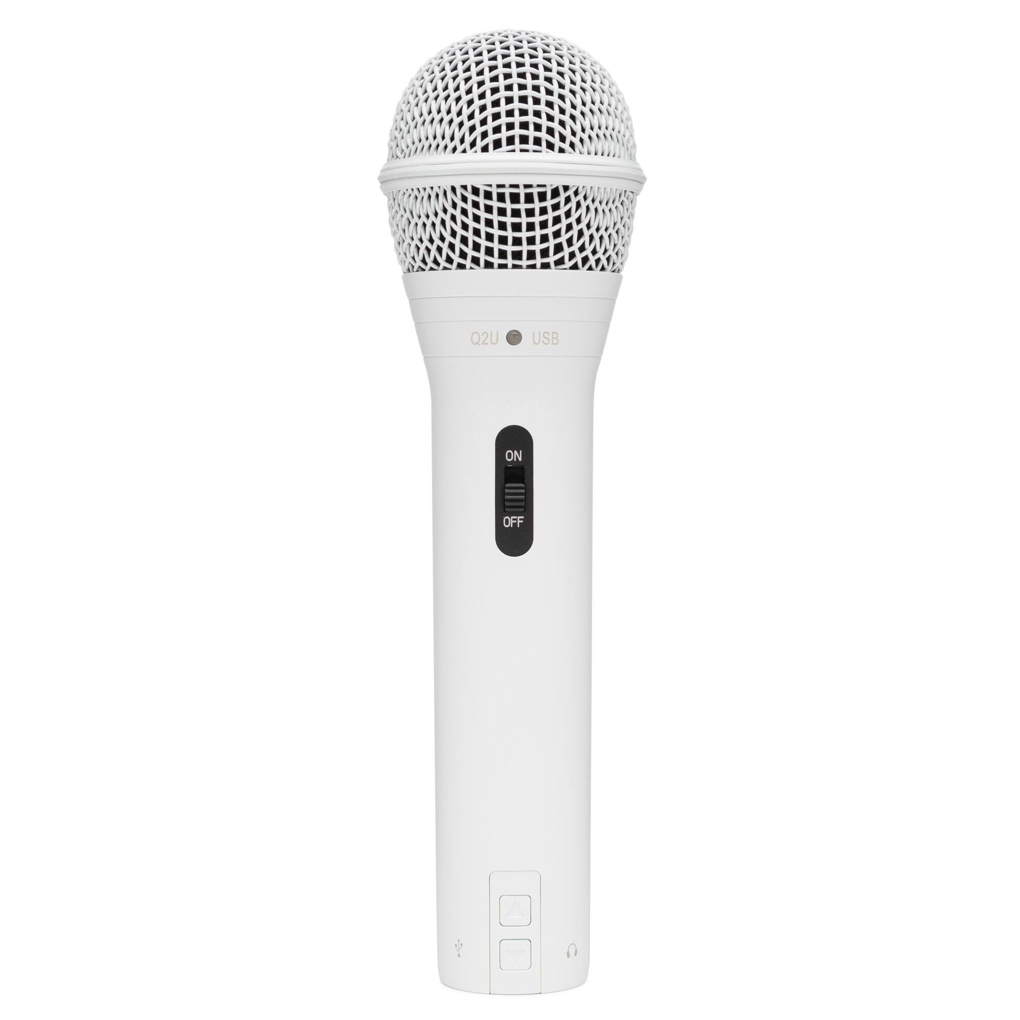 Samson - Q2U Handheld Dynamic USB Microphone Recording and Podcasting Pack (White)