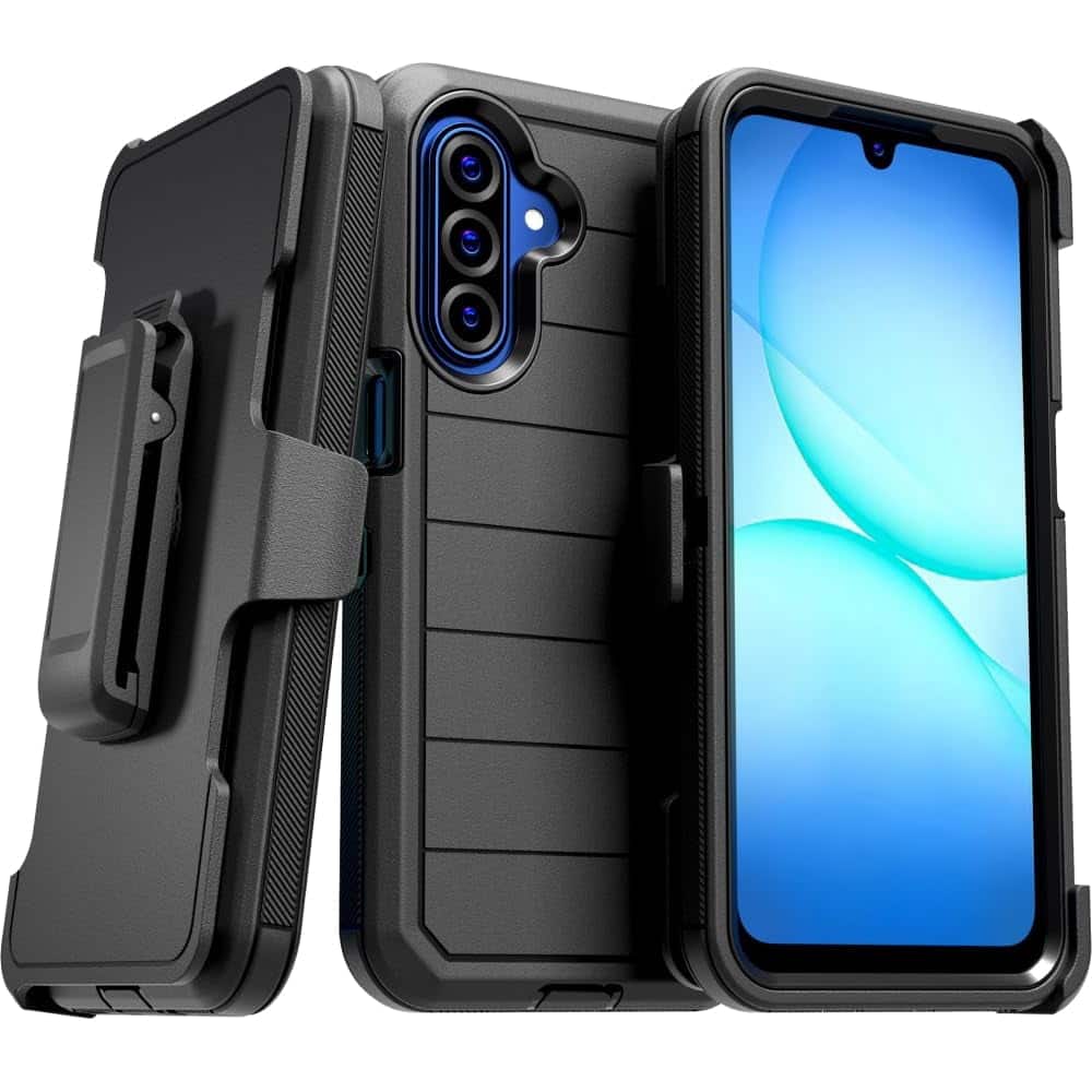 RomeTech - Defender Case for Samsung Galaxy A17 - Black