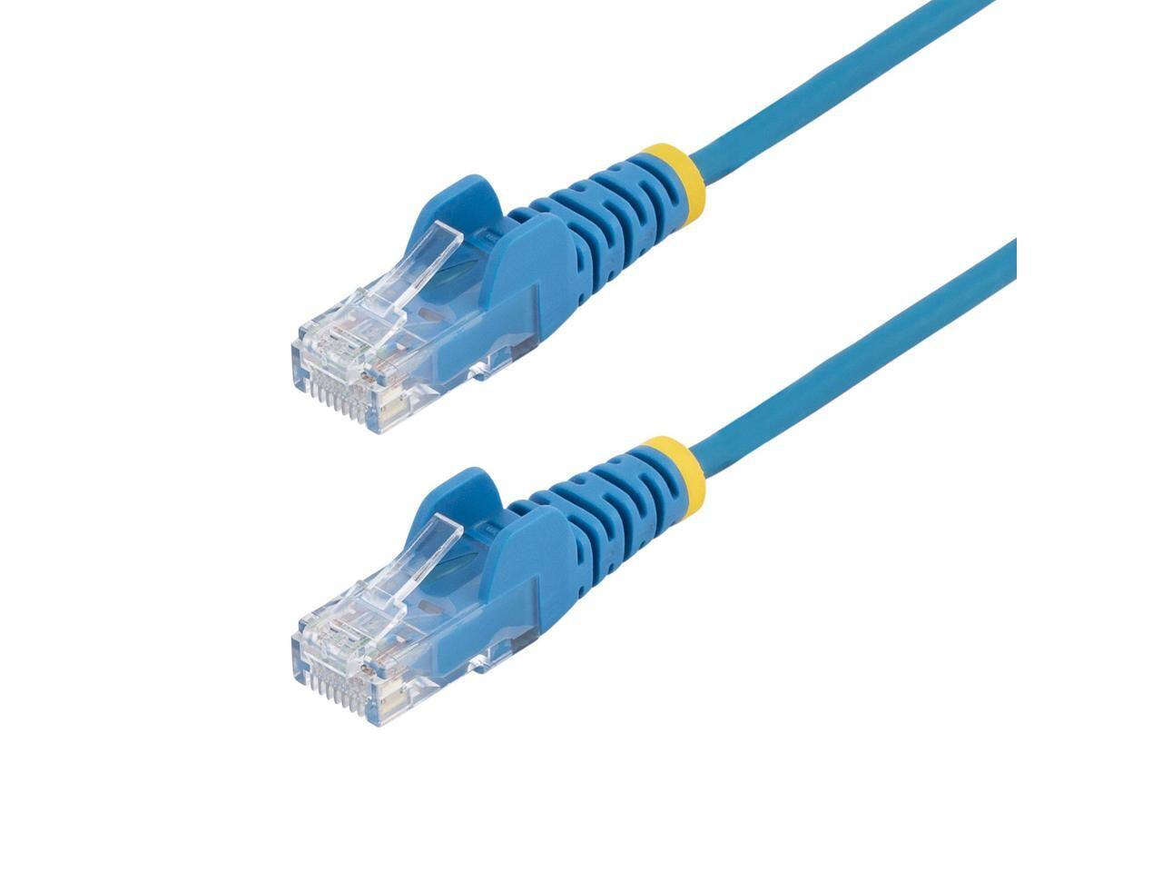 Alt View 2. StarTech.com - StarTech 50ft Blue Slim CAT6 Ethernet Cable Model N6PAT50BLS.