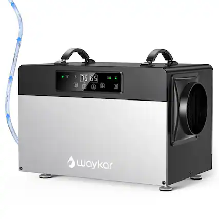 Front. Waykar - 125-pint Commercial Crawlspace Dehumidifier with Internal Pump, 16.4 Ft. Vertical Lift.
