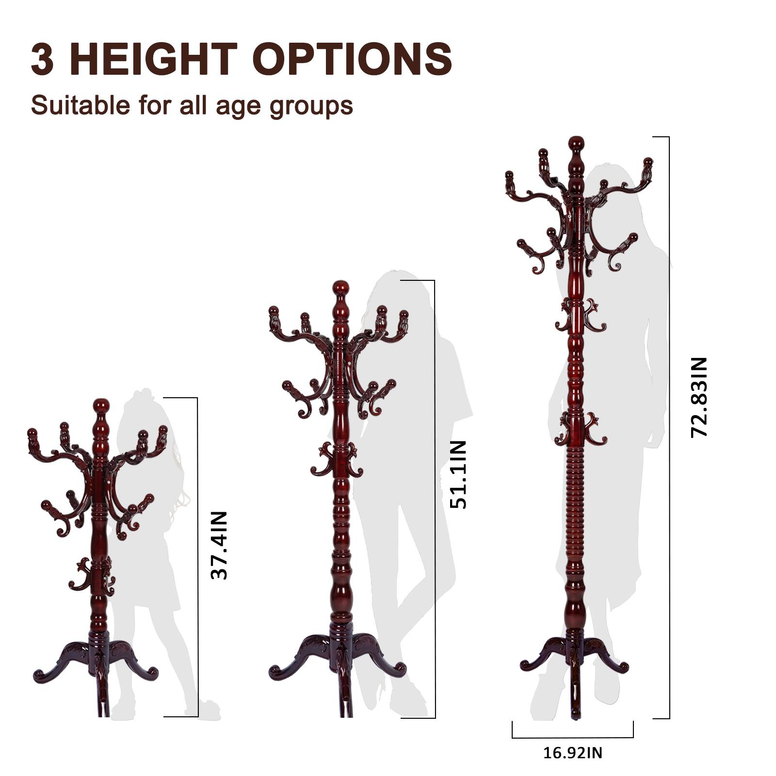 3 HEIGHT OPTIONS  
Suitable for all age groups  
37.4IN  
51.1IN  
72.83IN  
16.92IN