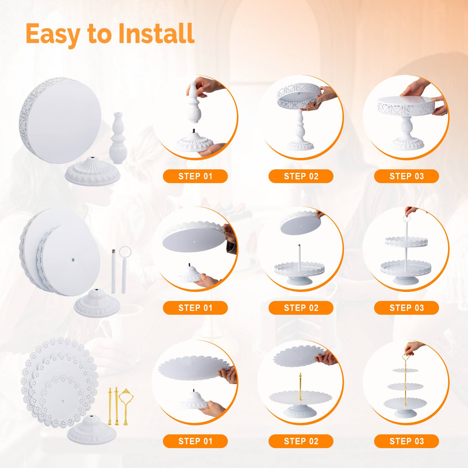 Easy to Install

STEP 01
STEP 02
STEP 03

STEP 01
STEP 02
STEP 03

STEP 01
STEP 02
STEP 03