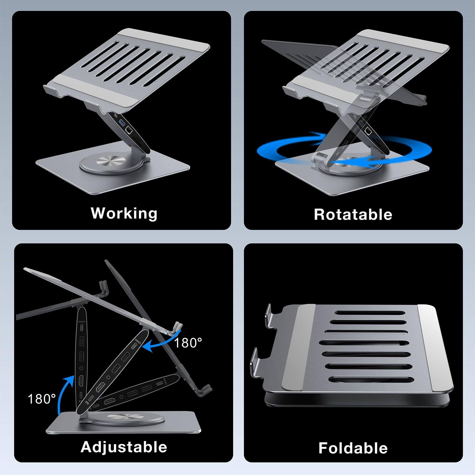 - Working
- Rotatable
- Adjustable (180°)
- Foldable