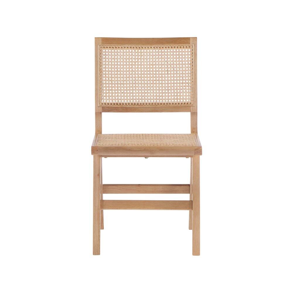 Alt View 2. Meridian Furniture - Preston Natural Wood Dining Side Chair, Set of 2 - Brown.
