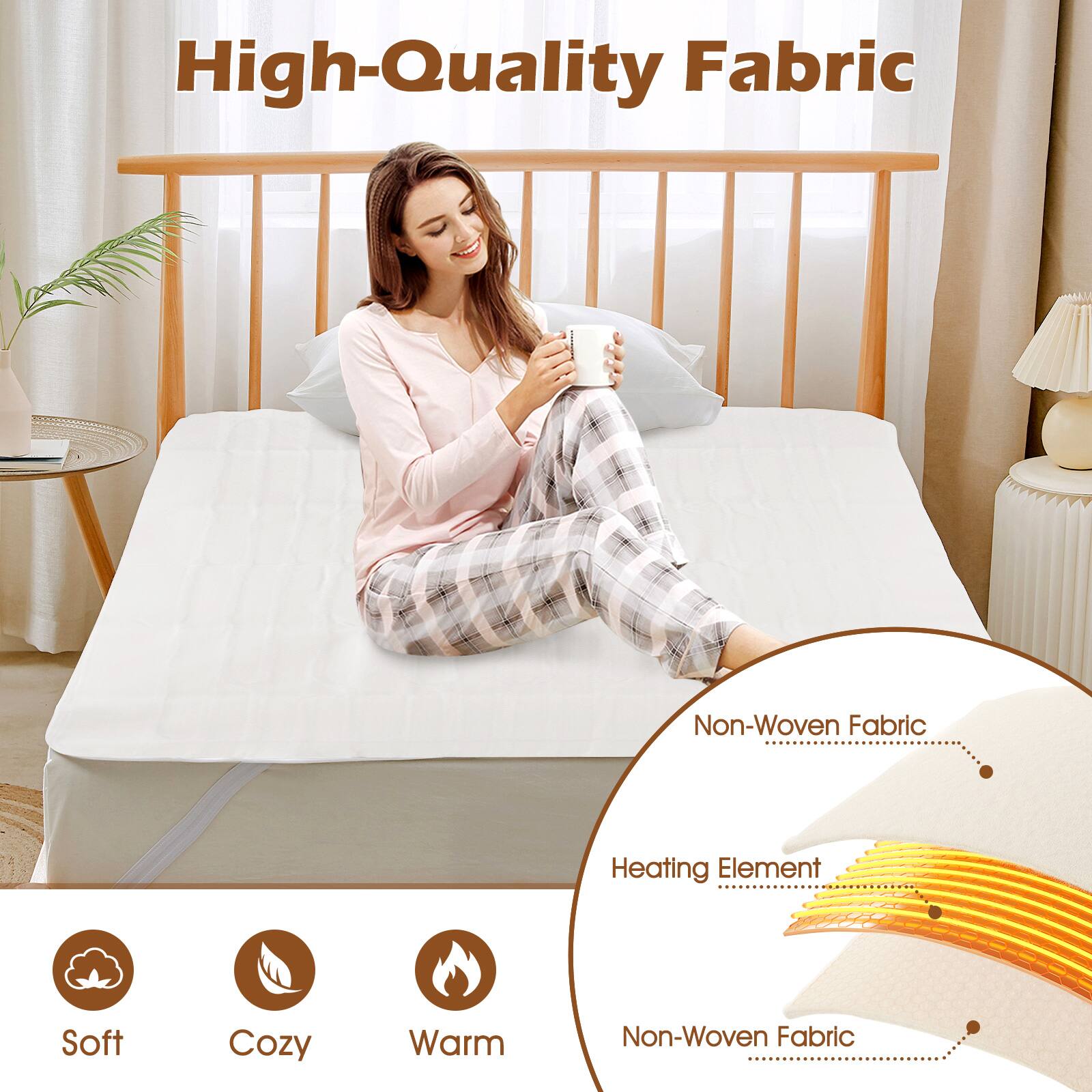 High-Quality Fabric

- Non-Woven Fabric
- Heating Element
- Non-Woven Fabric

Soft Cozy Warm
