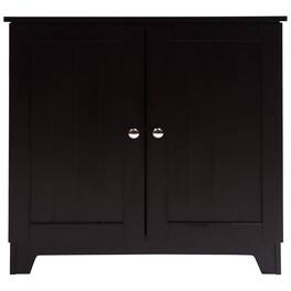 Redmon - Contemporary Double Door Cabinet, Modern Wooden Furniture, Espresso - Brown