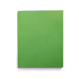 Staples - Smooth 2-Pocket Paper Folder with Fasteners, 25/Box (50773/27541-CC) - Green