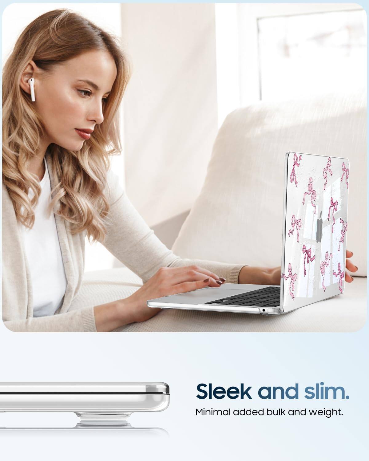 Sleek and slim.  
Minimal added bulk and weight.