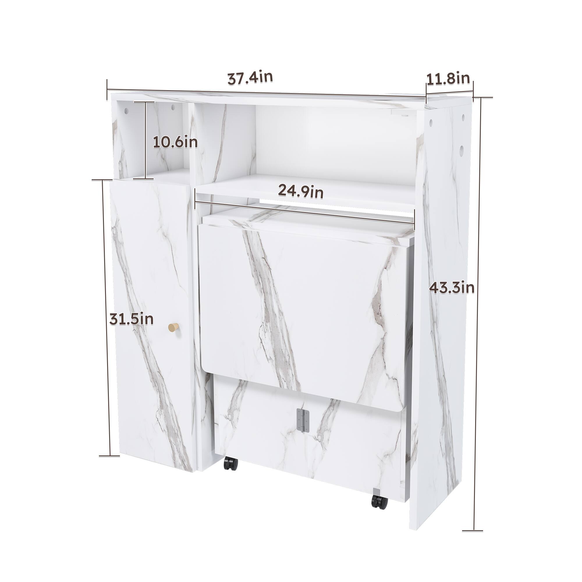 37.4in  
11.8in  
10.6in  
24.9in  
43.3in  
31.5in