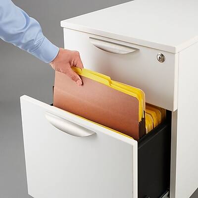 Alt View 4. Staples -  Heavy-Duty Reinforced File Pocket, 3.5" Expansion, Letter Size, Brown, 10/Box  - Brown.