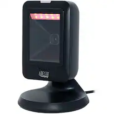Front. Adesso - Adesso NuScan 2800U Omnidirectional 2D Desktop Barcode Scanner - Cable Connectivity - 12" Scan Distance - 1D, 2D - USB - Black.