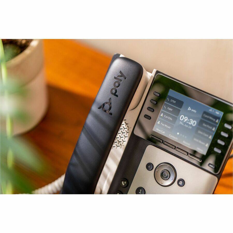 HP Poly Edge E350 IP Phone Corded Corded/Cordless Wi Fi, Bluetooth