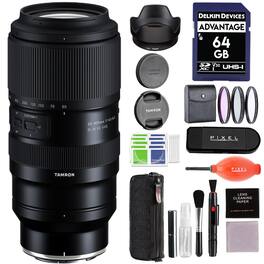 Tamron - 50-400mm f/4.5-6.3 Di III VC VXD Lens for Nikon Z Mount with Advance Accessories and Travel Bundle | AFA067Z-700 - Black