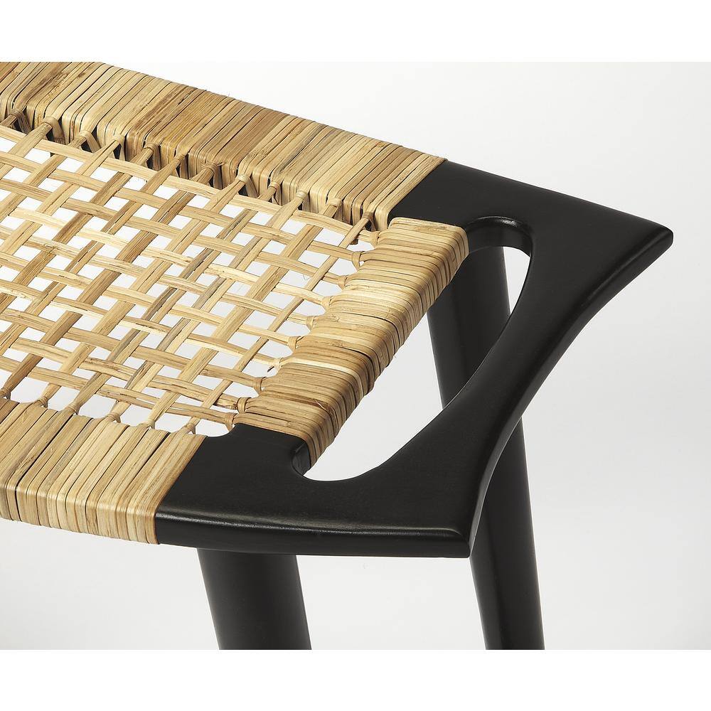 Angle. Butler Specialty - Tristan Stool - Black.