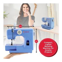 Singer - M1000 Portable Mending Machine with 32 Stitch Applications (Blue)