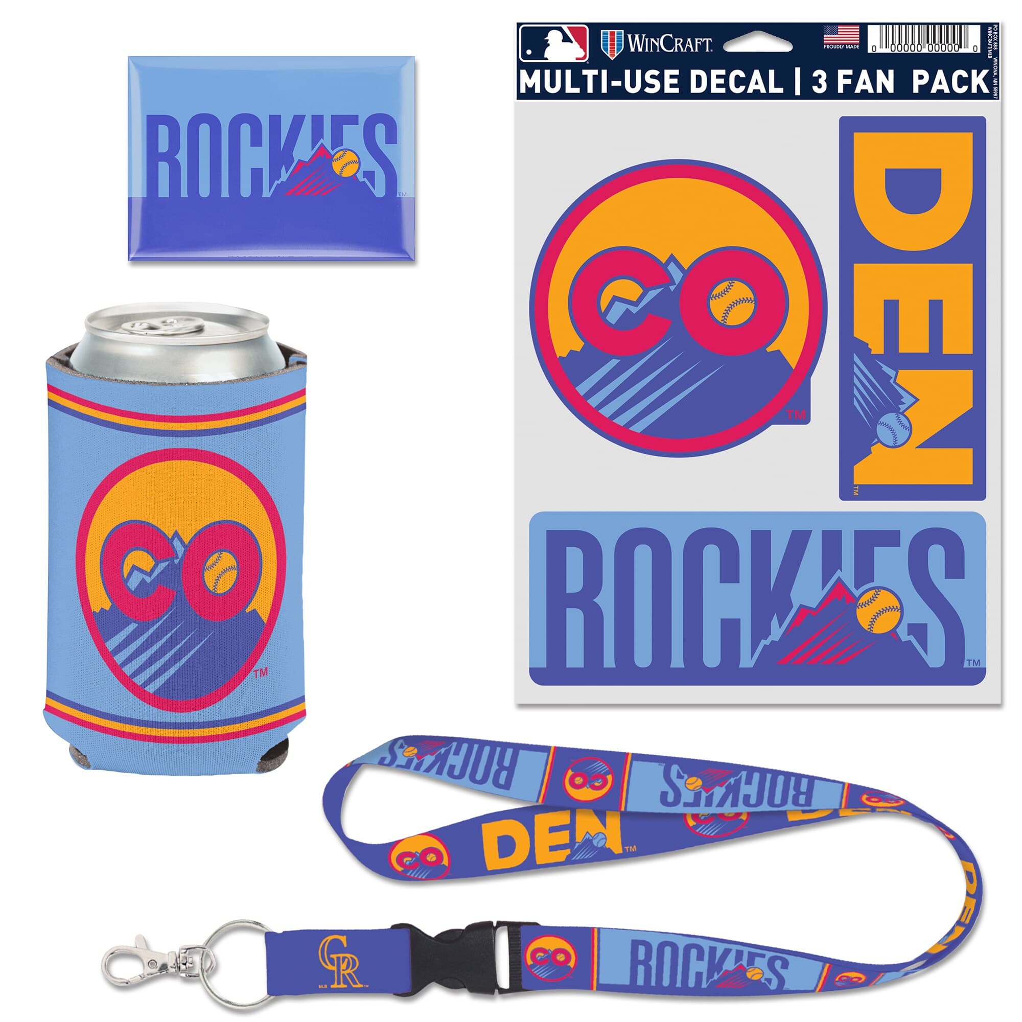 WinCraft - Colorado Rockies 2025 City Connect Four-Piece Fan Pack - Multicolor price history on PriceWatchPro