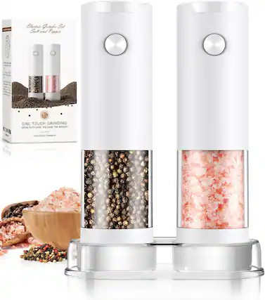 Electric Grinder Set Salt and Pepper
ONE-TOUCH GRINDING GRIND WITH EASE, RELEASE THE BREEZE
YOUR KITCHEN COMPANION