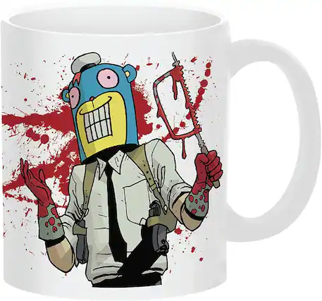 Front. Dark Horse Comics - Umbrella Academy Hazel and Cha Cha 11oz Coffee Mug - White.