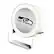 Front. Keyscaper - Seattle Seahawks Linen Print Nightlight Charger & Bluetooth Speaker - White.