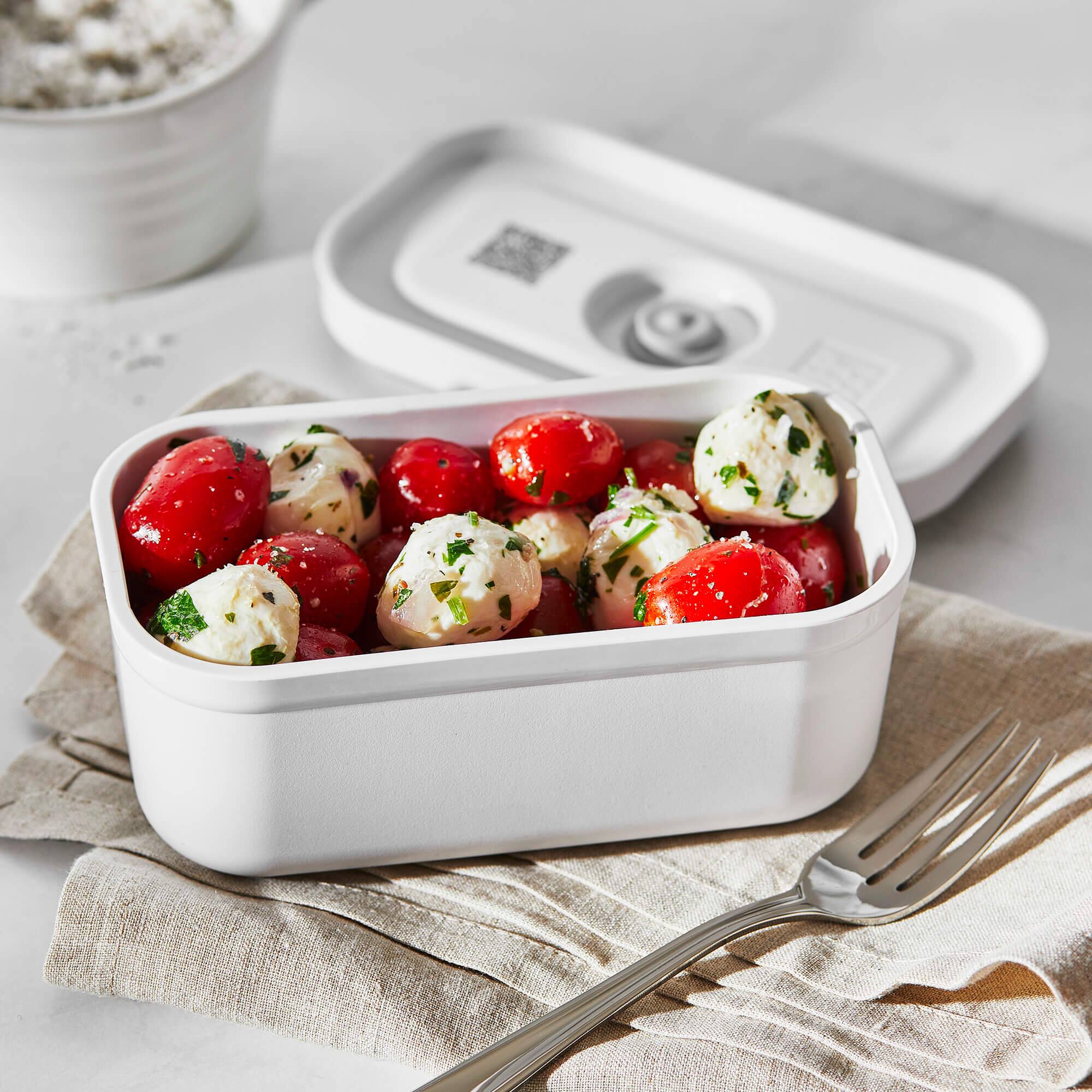 Alt View 2. ZWILLING - ZWILLING Fresh & Save Plastic Lunch Box, Airtight Food Storage Container, Meal Prep Container, BPA-Free, White - Small - White.