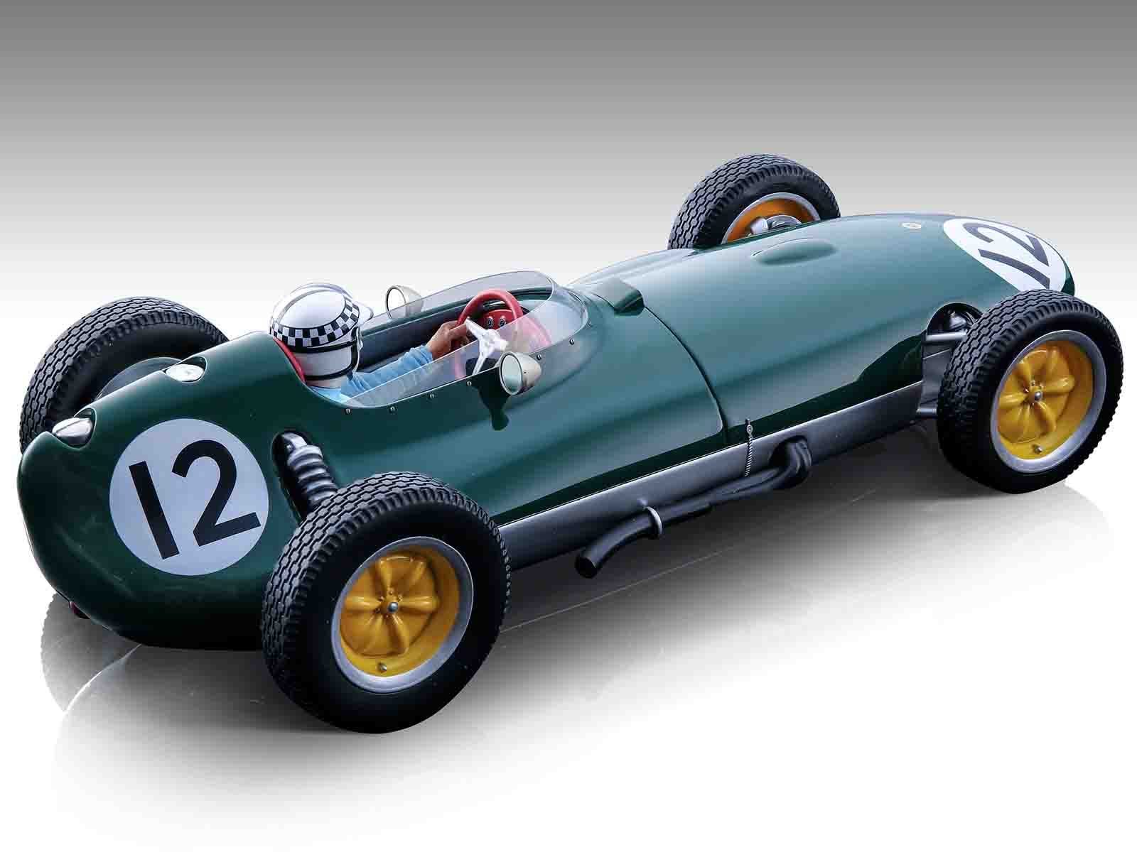 Alt View 1. Tecnomodel - Lotus 16 #12 Innes Ireland "F1 Dutch GP" (1959) with Driver Figure Ltd Edition to 70 pieces 1/18 Model Car by Tecnomodel.