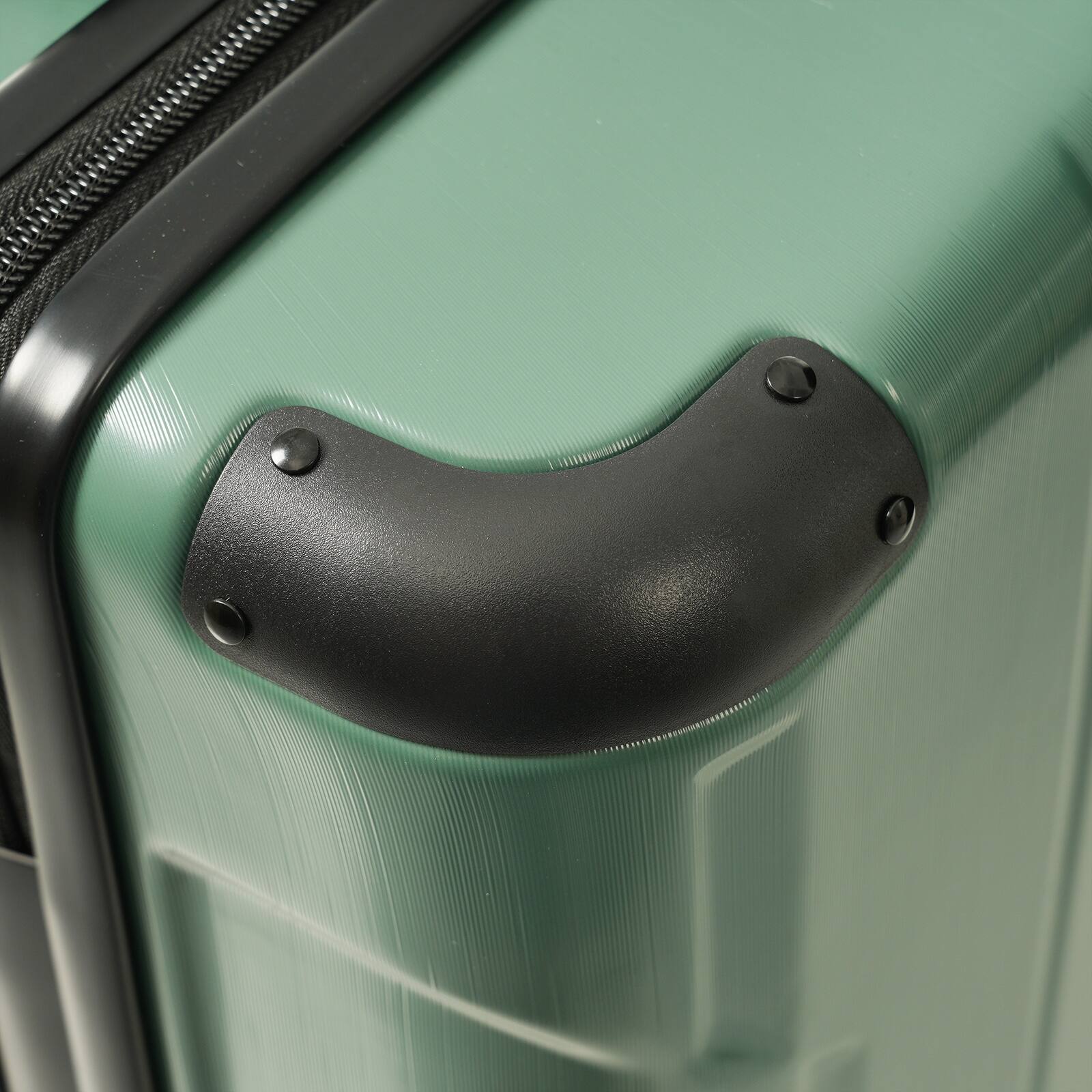 Alt View 8. Loheer - Loheer 20-Inch Hardshell Carry-On Luggage, Lightweight ABS Suitcase with Spinner Wheels and TSA Lock, Green - Blackish Green.