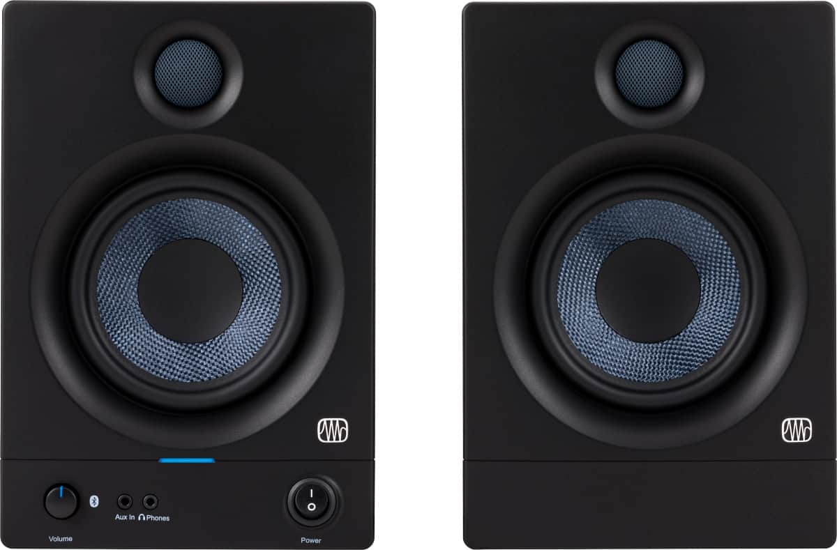 Front. PreSonus - Studio Monitors ERIS 5BT - Black.