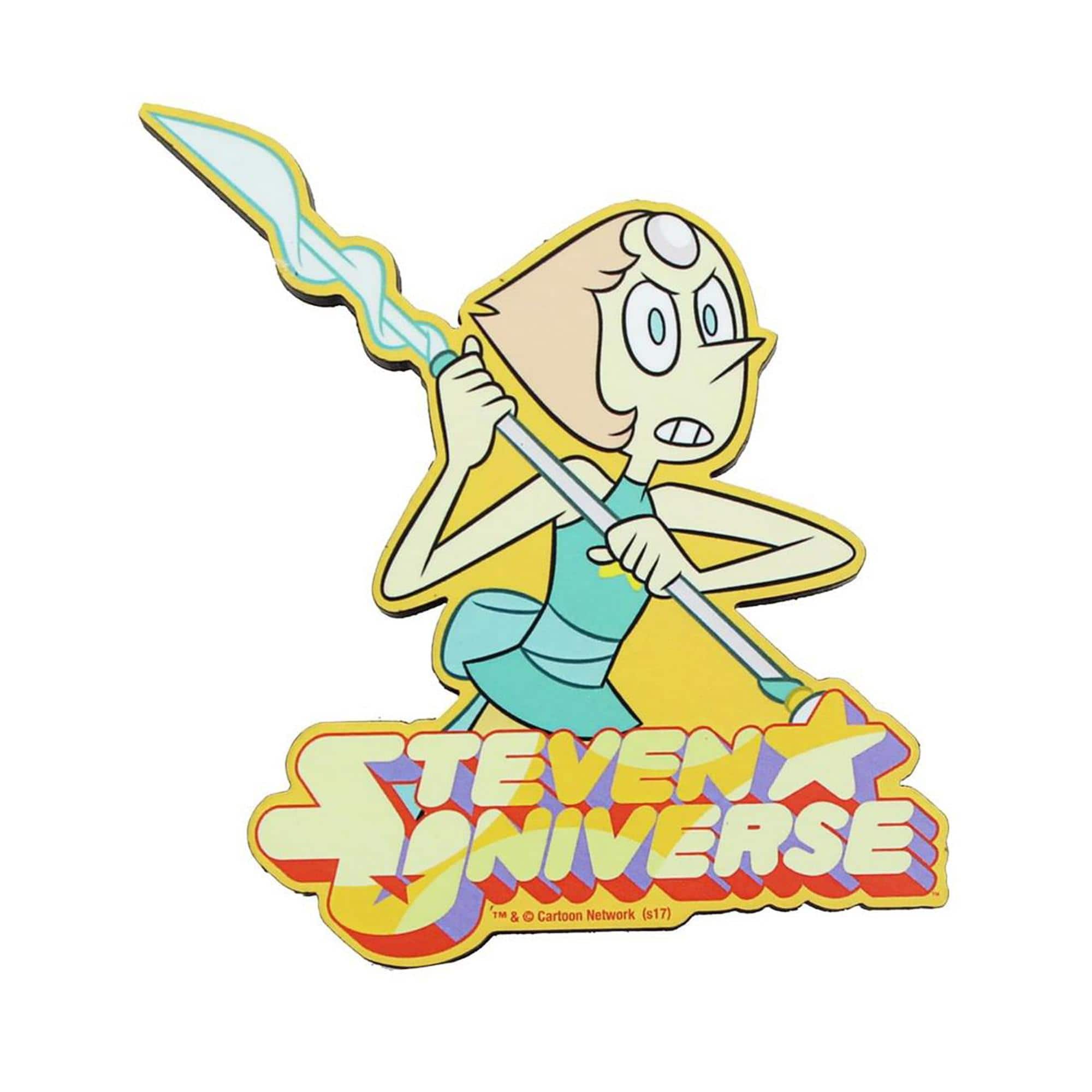 NMR Distribution - Steven Universe Crystal Gem Pearl 3" Funky Chunky Wood Magnet - Yellow