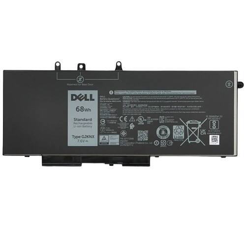 % Reserved for Base Door  
DELL  
68wh Standard chargeable e Li-ion Battery  
PS Type GJKNX  
7.6V  
C E  
TH 2217-25448  
20PT22  
U 6  
Li-ion  
UK CA