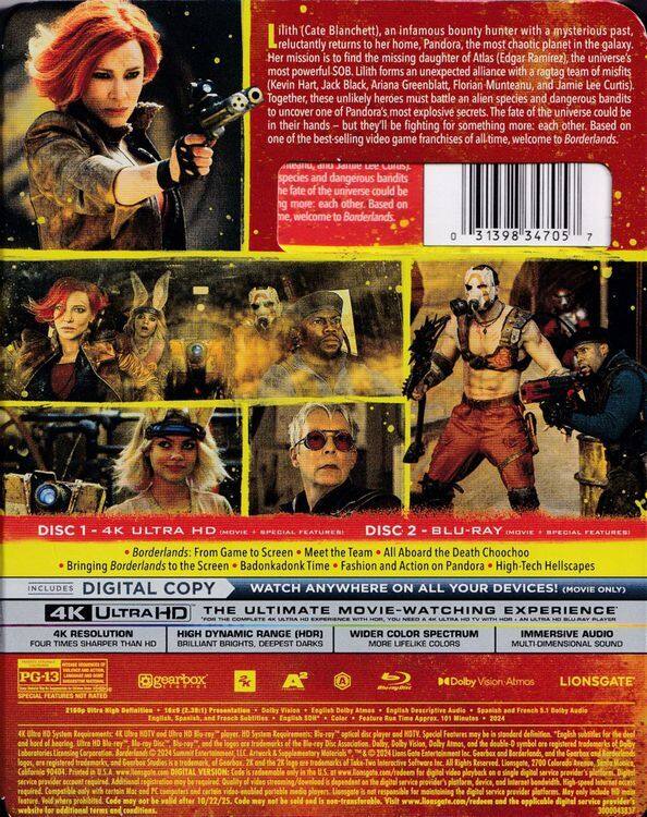Alt View 1. Borderlands   - 4K Blu-Ray.