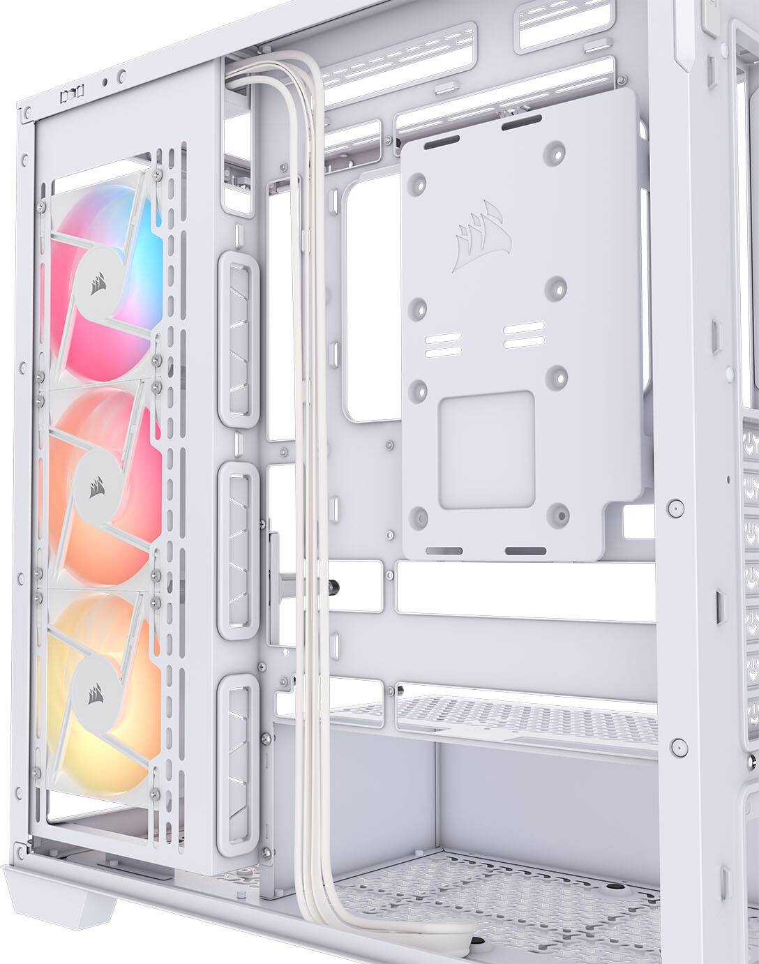 Alt View 16. CORSAIR - 3500X RS-R ARGB ATX Mid-Tower PC Case - White.