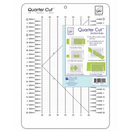 AccuQuilt - June Tailor Quarter Cut Ruler - White