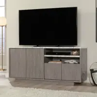 Sauder - East Rock TV Credenza for TV's up to 65" - Ashen Oak - Front_Zoom
