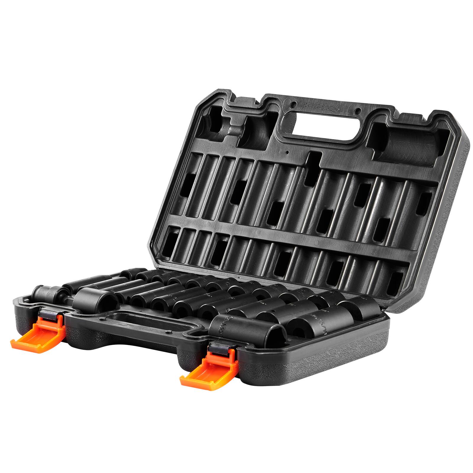 Left. LOVMOR - Impact Sockets Set 25pcs 6 Point 3 8 Drive Bit Ratchet Tool Kit with Storage Case.