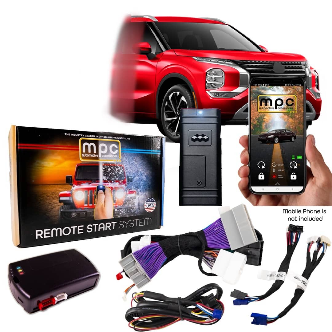 MPC - Smartphone Activated Remote Start Kit For 2022-2023 Mitsubishi Outlander - Black