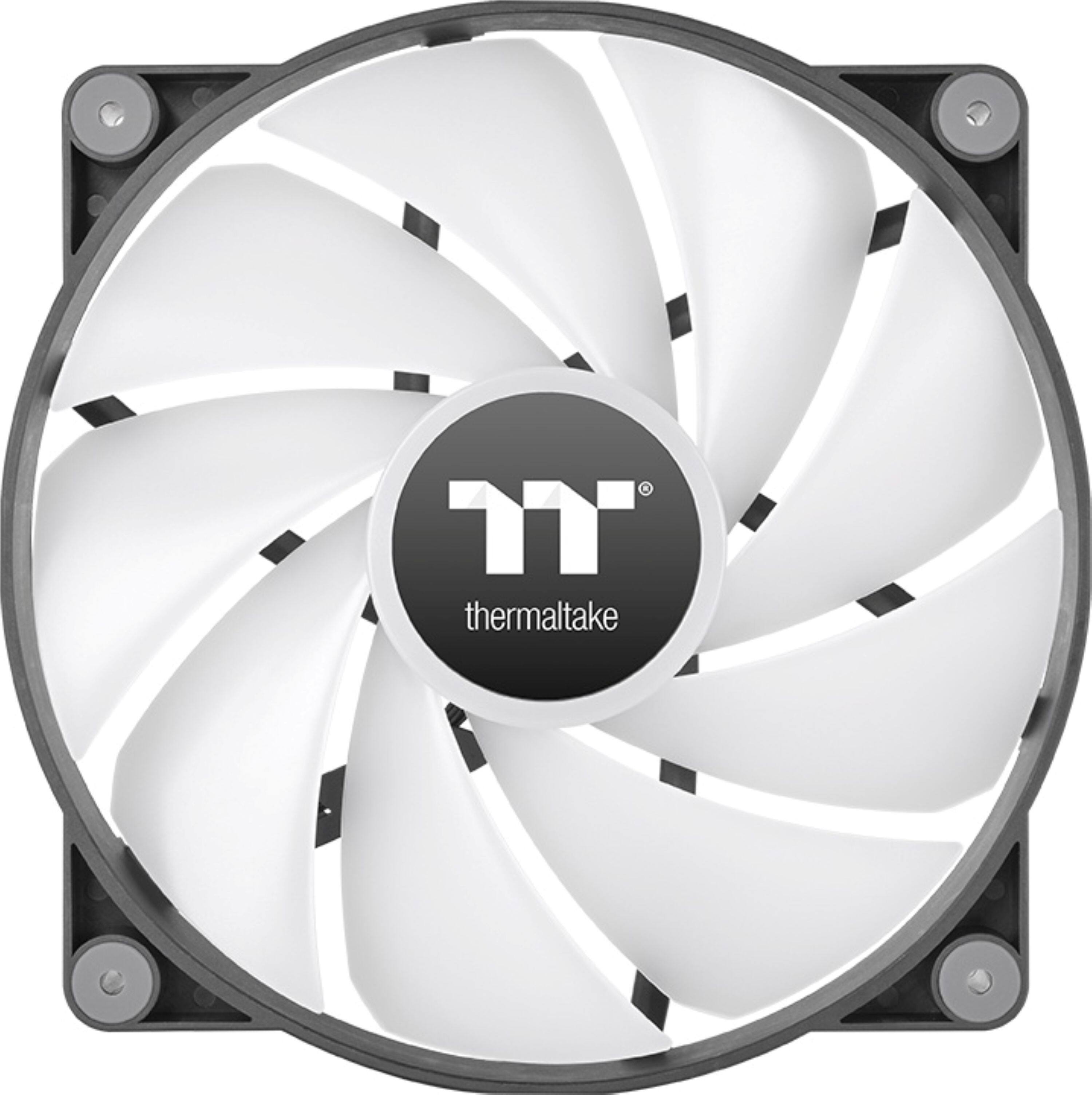 Left. Thermaltake - CT200 ARGB PWM 200mm Computer Case Fan with Hydraulic Bearing (Single Pack) - Black.