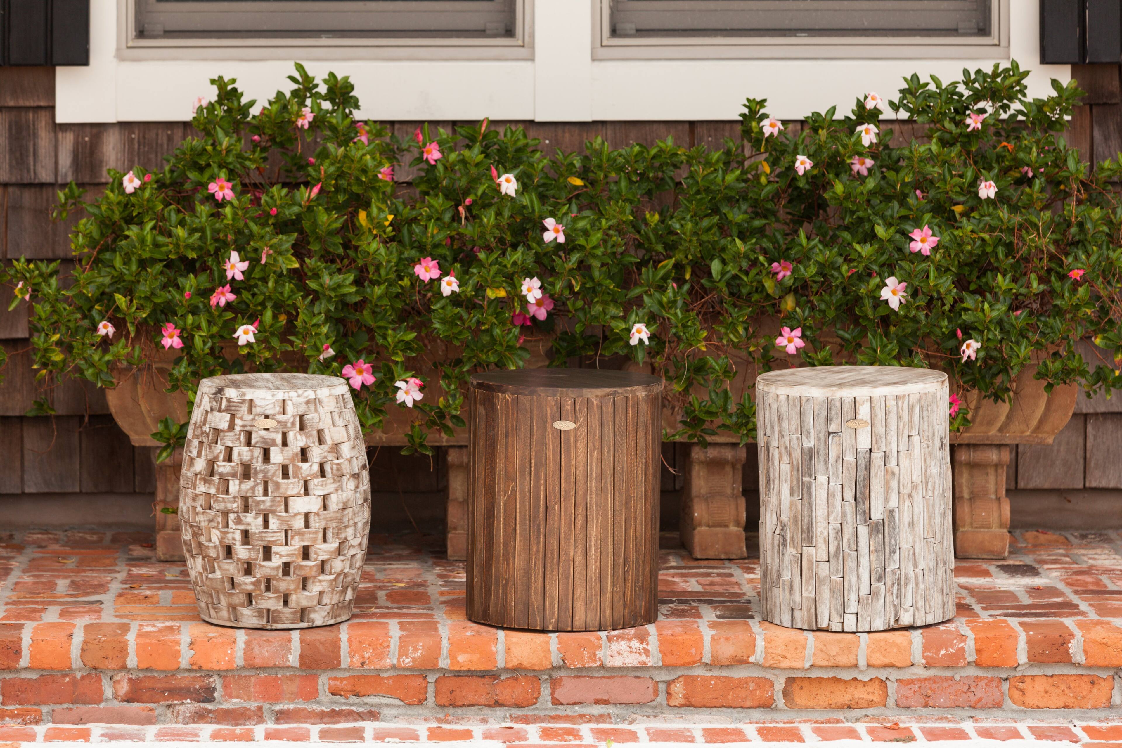 Alt View 13. Patio Sense - Elyse Round Garden Stool.