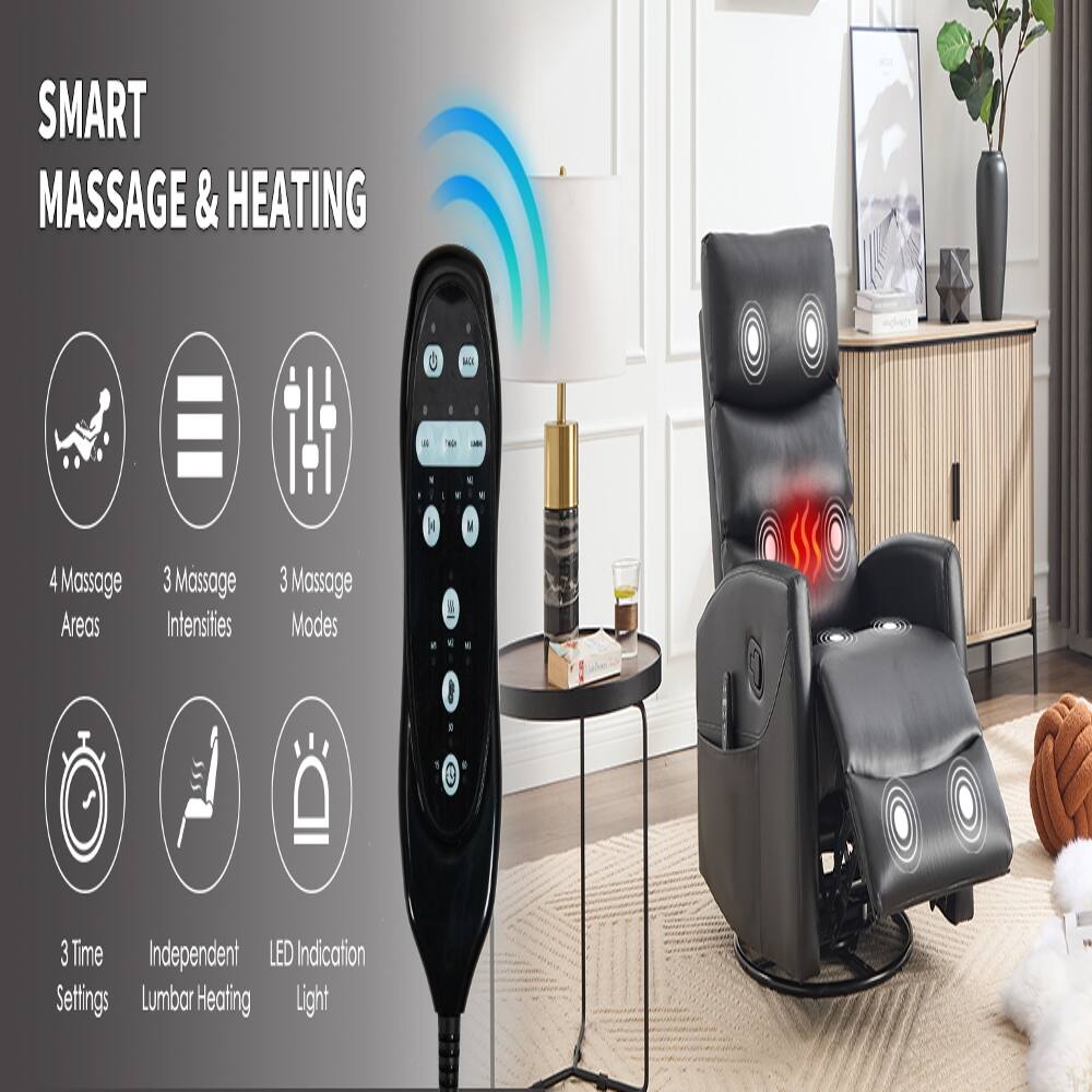 SMART MASSAGE & HEATING

4 Massage Areas  
3 Massage Intensities  
3 Massage Modes  
3 Time Settings  
Independent Lumbar Heating  
LED Indication Light