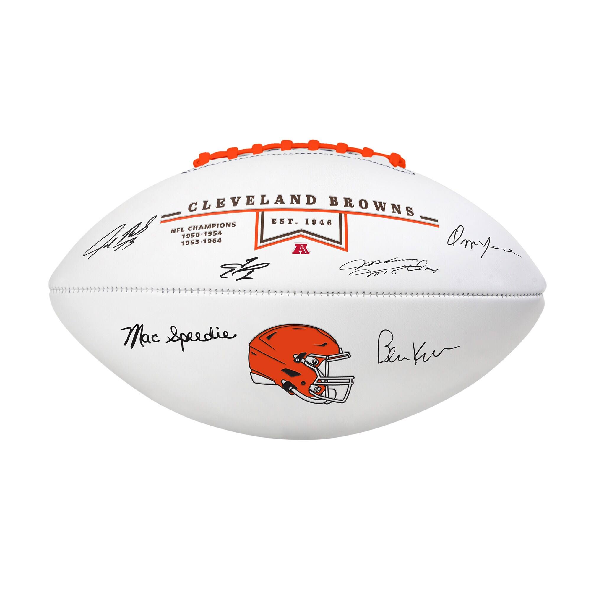 CLEVELAND BROWNS  
EST. 1946  
NFL CHAMPIONS  
1950-1954  
1955-1964  

Mac Speedie  
Benkey