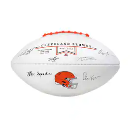 Logo Brands - Cleveland Browns Legends Signature Football - Orange