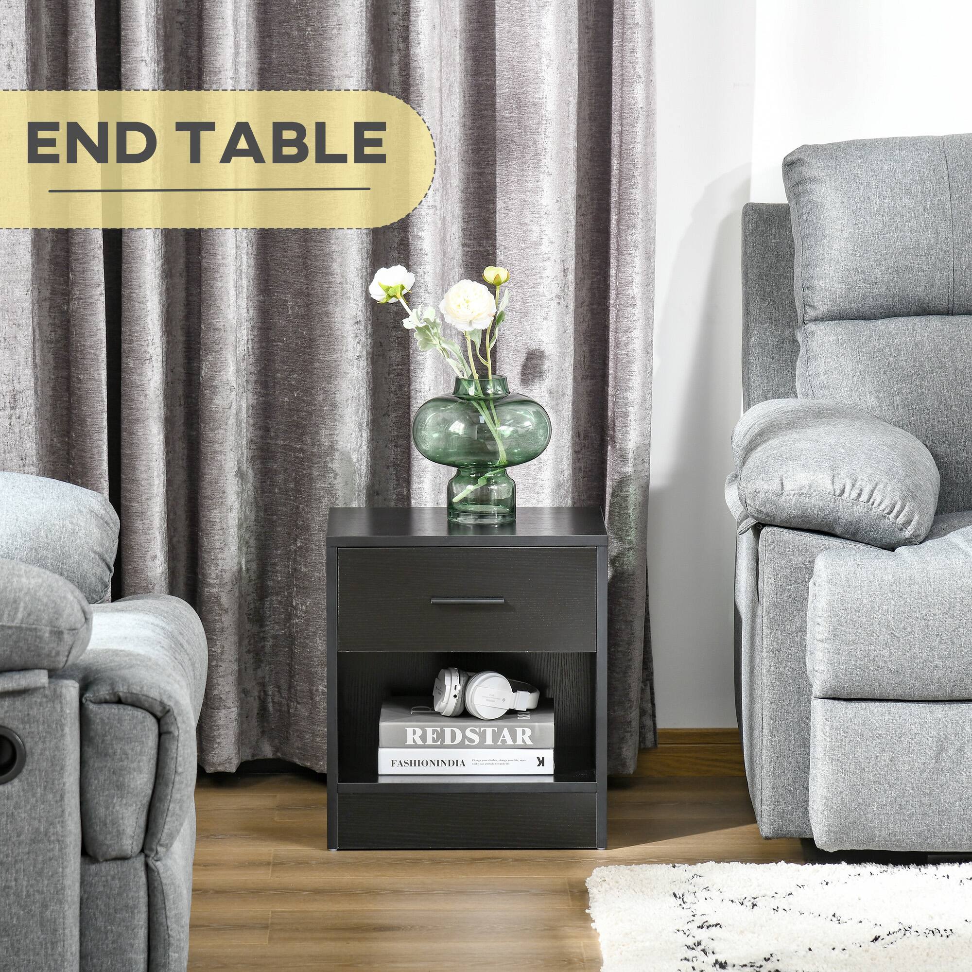 The text in the image is "END TABLE."