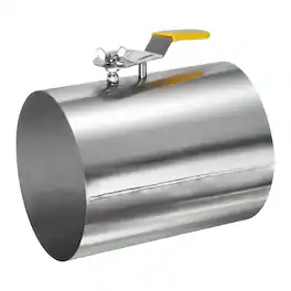 Unique Bargains - 6 Inch Duct Backdraft Damper, 304 Stainless Steel Manual Adjustment Airflow Volume Damper for HVAC Ventilation Systems - Silver