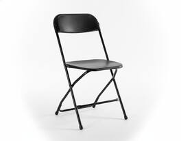 AOITUN - Folding Chair 6 Pack Plastic Foldable for Dorm Room, Quality Seating for Daily Use, Ideal for Events & Gatherings - Black