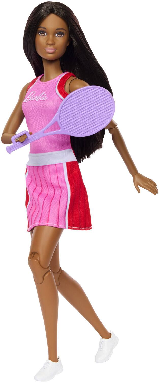 Alt View 4. Mattel - Barbie Team Barbie Roll & Reveal Tennis Player Doll and Accessories   - COLLECTIBLES - Multicolor.
