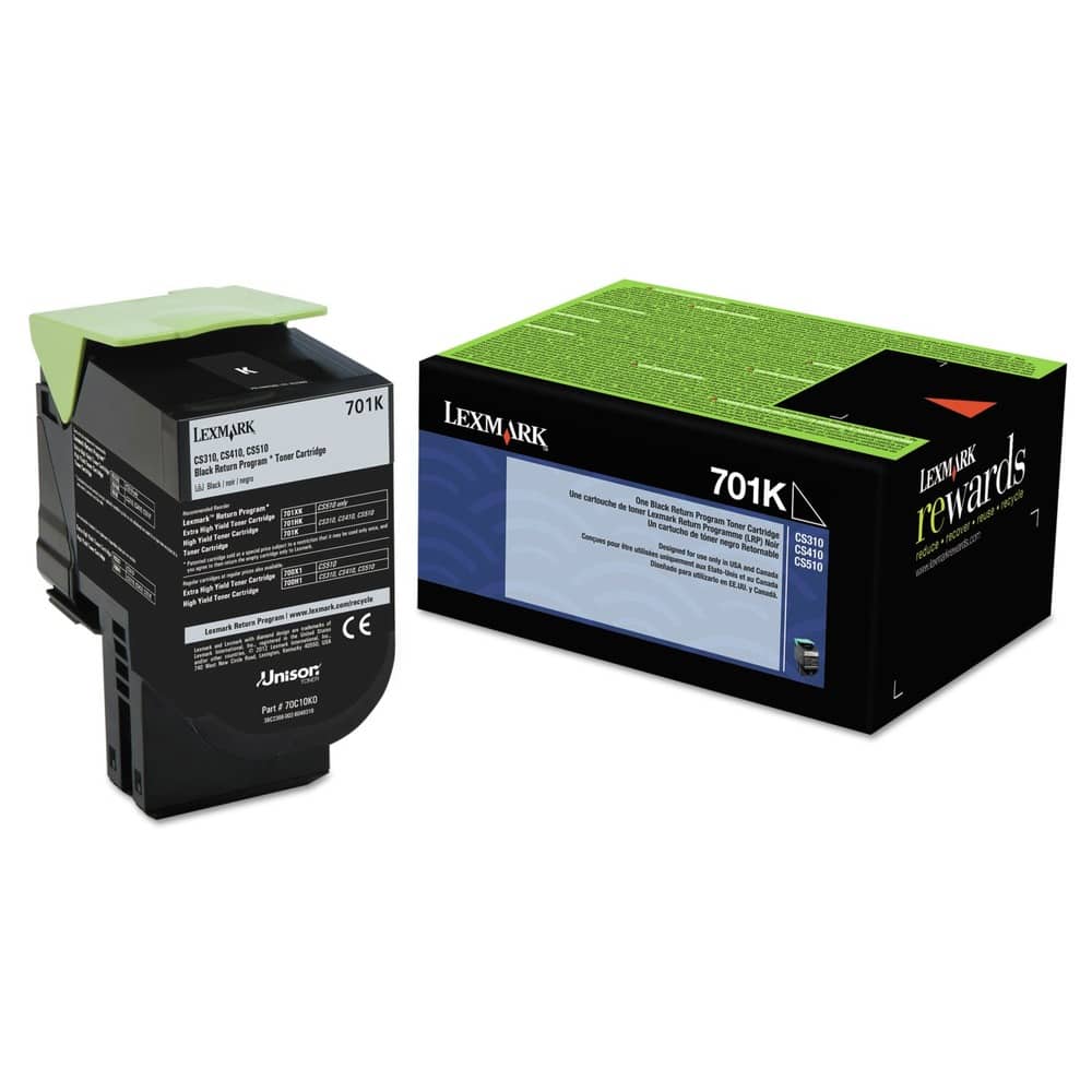 Lexmark - 70C10K0 1,000 Page-Yield Return Program Toner - Black price history on PriceWatchPro