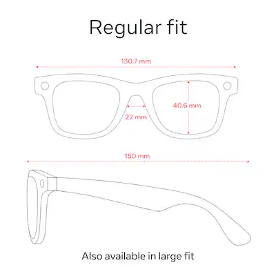Size Chart Measure Ray Ban Sunglasses Size Size Guide How To Check