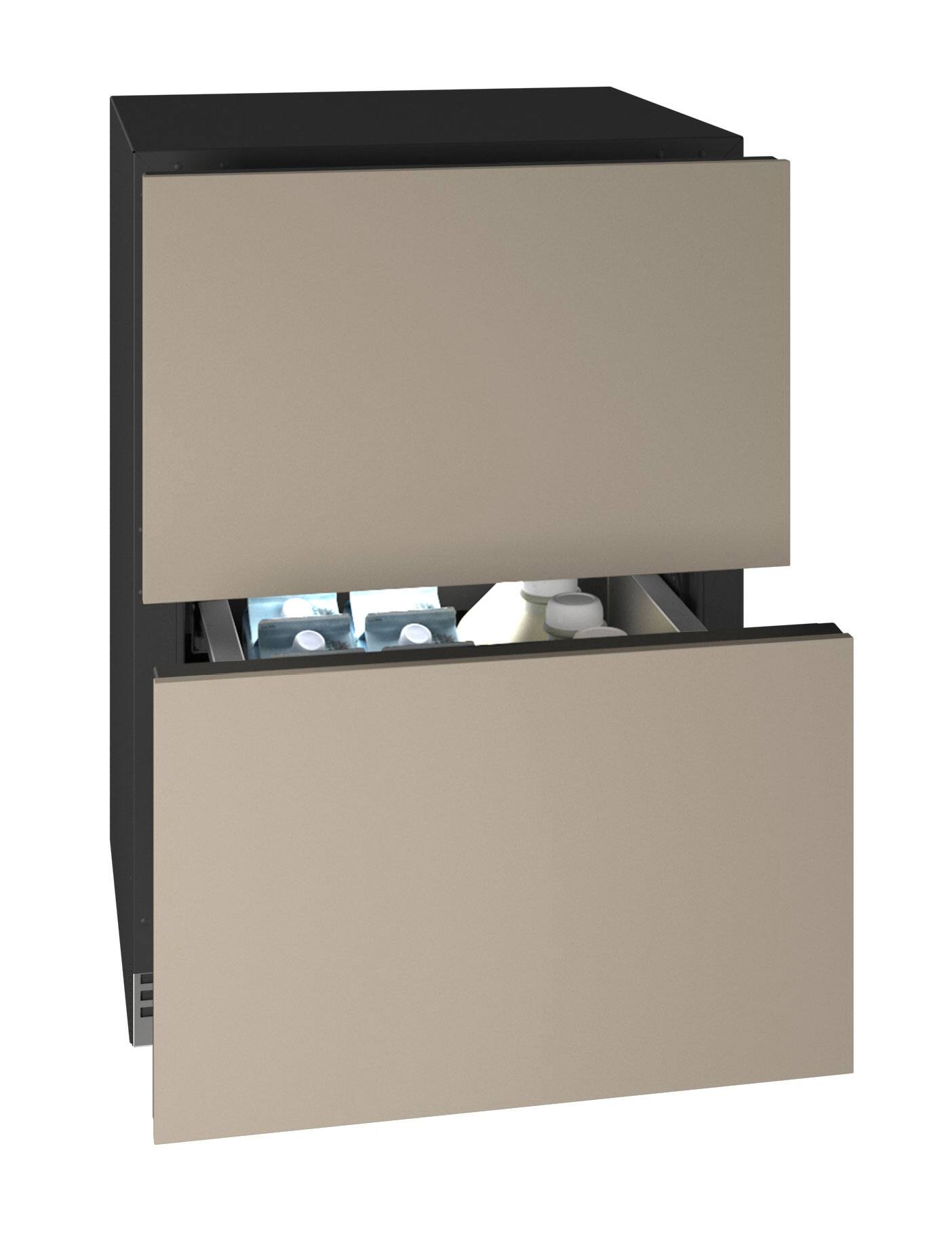 Alt View 2. U-Line - U-Line 24"W. 5.1 Cu.Ft. Built-In Panel Ready Refrigerated Drawers - Panel Ready.